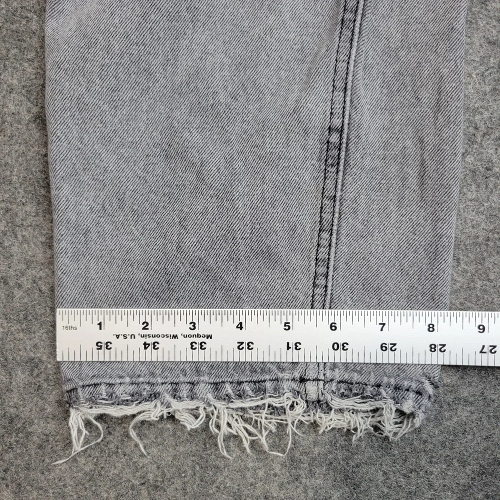 Empyre Jeans Mens 30 Gray Y2k Boho Streetwear Grunge Frayed Hem 2000S Punk Rock